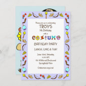 Invitation Fête des costumes d'anniversaire pour enfants (Devant / Derrière)