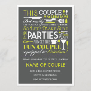 Invitation Fête des couples