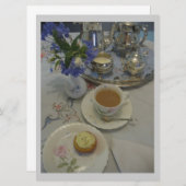 Invitation Fête des dames du thé l'après-midi (Devant / Derrière)