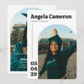 Invitation Fête des diplômés de l'université moderne (Devant / Derrière)