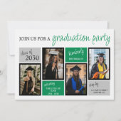 Invitation Fête des diplômés des couleurs de l'école (Devant)