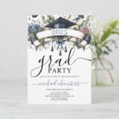 Invitation Fête des diplômés du type moderne (Debout devant)