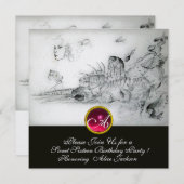 Invitation FÊTE DES DOUZE ANS DE LA COQUILLE Saint-Valentin,  (Devant / Derrière)