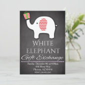 Invitation Fête des éléphants blancs de Noël (Debout devant)