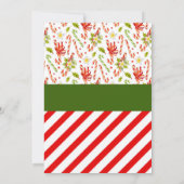 Invitation Fête des elfes de Noël (Dos)