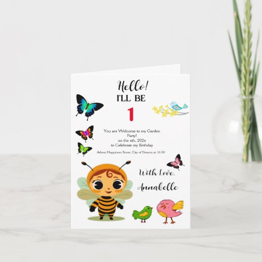 Invitation Fête des enfants de Garden Party (Devant)