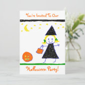 Invitation Fête des enfants d'Halloween ! (Debout devant)