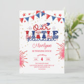 Invitation Fête des enfants du 4e anniversaire (Debout devant)