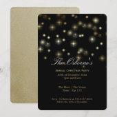 Invitation Fête des étoiles de Noël (Devant / Derrière)