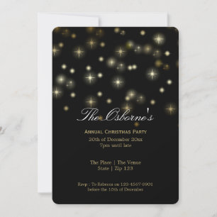 Invitation Fête des étoiles de Noël