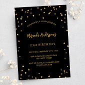 Invitation fête des étoiles noires