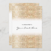 Invitation Fête des Faux d'or moderne (Devant / Derrière)