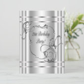 Invitation Fête des femmes d'argent 21ème anniversaire (Debout devant)