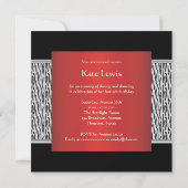 Invitation Fête des femmes du Zèbre Noir 40ème anniversaire (Dos)