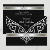 Invitation Fête des femmes noires 21ème anniversaire (Devant / Derrière)