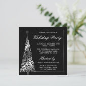 Invitation Fête des Fêtes de l'Arbre de Noël de Black Silver (Debout devant)