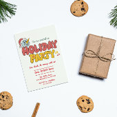 Invitation fête des fêtes de neige mignonne