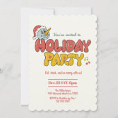 Invitation fête des fêtes de neige mignonne (Devant)