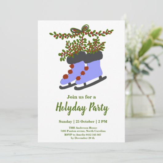 Invitation Fête des fêtes de Noël (Debout devant)