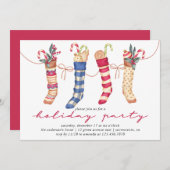 Invitation Fête des fêtes de Noël (Devant / Derrière)