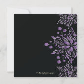 Invitation Fête des Fêtes des bijoux noirs (Dos)