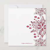 Invitation Fête des Fêtes des bijoux rouges (Dos)