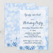 Invitation Fête des Fêtes des Flammes de neige des Wonderland (Devant / Derrière)