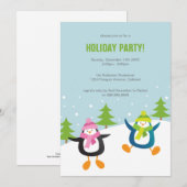 Invitation Fête des fêtes des Pingouins (Devant / Derrière)
