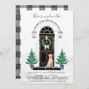 Invitation Fête des fêtes des Retriever du Labrador du Labora