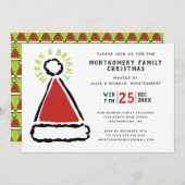 Invitation Fête des Fêtes du Père Noël (Devant / Derrière)