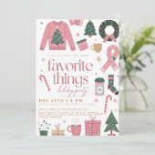 Invitation Fête des Filles Roses Favorites (Debout devant)