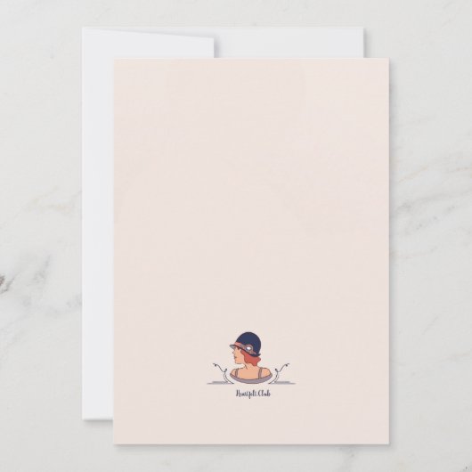 Invitation Fête des Flappers (Dos)