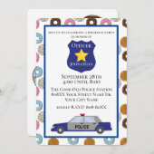 Invitation Fête des flics avec beignets (Devant / Derrière)