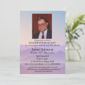 Invitation Fête des funérailles commémoratives de la vie (Debout devant)