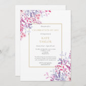 Invitation Fête des funérailles florales du pays (Devant / Derrière)