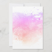 Invitation Fête des Galentines Brunch Aquarelle Saint-Valenti (Dos)