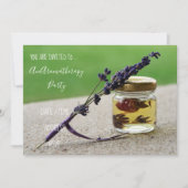 Invitation Fête des huiles essentielles d'aromathérapie (Devant)