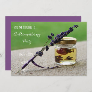 Invitation Fête des huiles essentielles d'aromathérapie