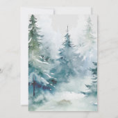 Invitation Fête des lanternes de neige en hiver 50e anniversa (Dos)