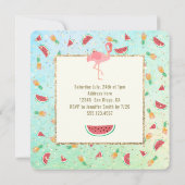 Invitation fête des luau (Dos)