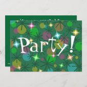 Invitation "Fête" des lumières de Noël (Devant / Derrière)