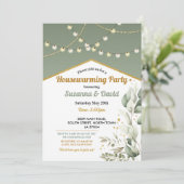 Invitation Fête des lumières vertes du printemps (Debout devant)