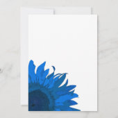 Invitation Fête des Mariages d'art pop bleu (Dos)