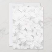 Invitation Fête des Mariages hawaïens de Frangipani (Dos)