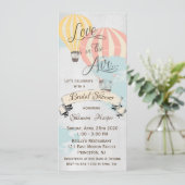 Invitation Fête des mariées à ballon à air chaud (Debout devant)