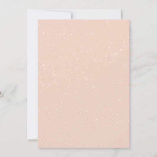 Invitation Fête des mariées À feuillage persistant florale d' (Dos)