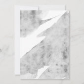 Invitation Fête des mariées à huile d'argent de verdure Succu (Dos)