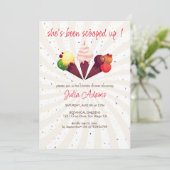 Invitation Fête des mariées à la vanille de fraise Choco (Debout devant)