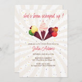 Invitation Fête des mariées à la vanille de fraise Choco (Devant / Derrière)