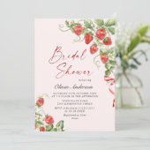 Invitation Fête des mariées à l'aquarelle tendance Meadow Str (Debout devant)